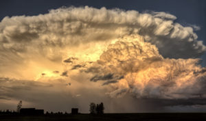 Prairie Storm Clouds ominous weather Saskatchewan Canada